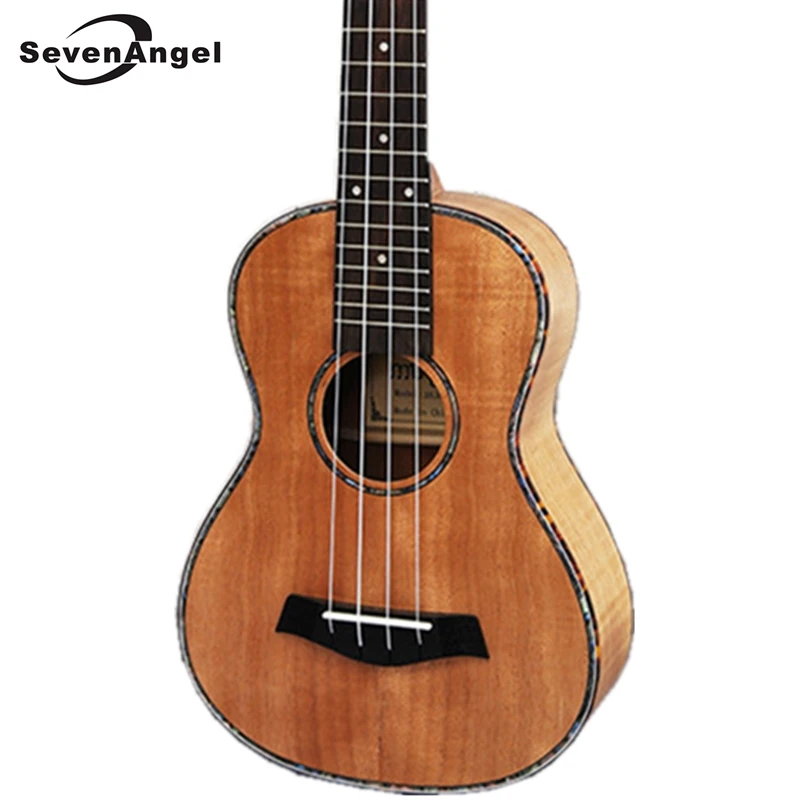 Укулеле SevenAngel Brand23 в полоску гавайская гитара окуме подставка из розового дерева
