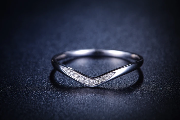 Брендовое обручальное кольцо ZOCAI из 100% натурального бриллианта 0 02 карата белого