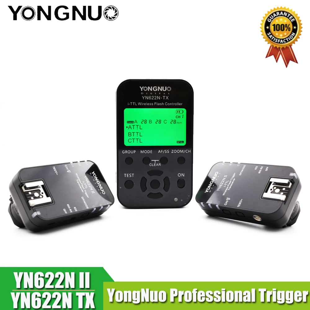 YONGNUO YN-622N II триггер YN622N-TX ЖК-контроллер ETTL беспроводной вспышки трансивер для Nikon