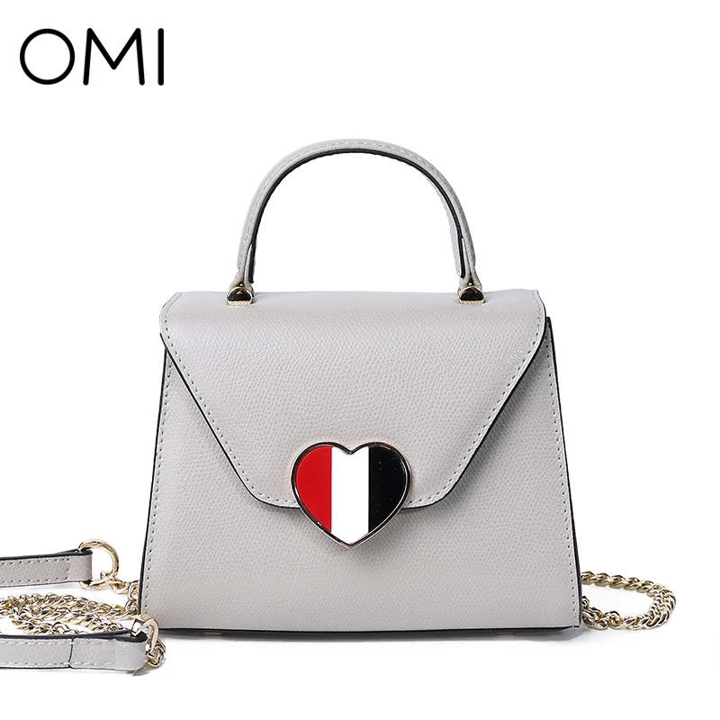 OMI Для женщин сумки Сумка Женский Натуральная кожа Сумочка Известный дизайнер