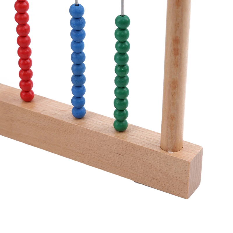 Деревянные Монтессори математический игрушечный бисер Abacus Игрушка