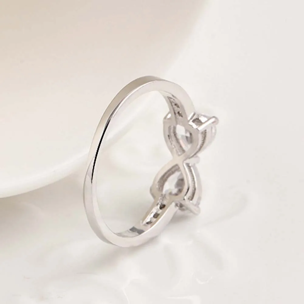 Обручальное кольцо с фианитами в форме сердца|jewelry rings|engagement rings for womenengagement ring |