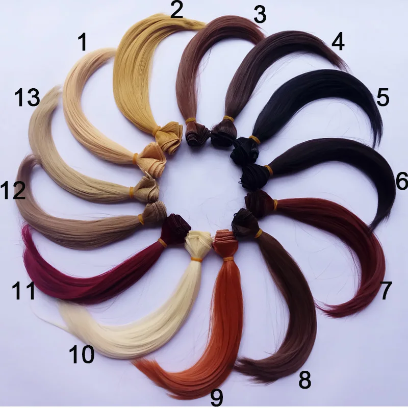 

10PCS/LOT 25CM DIY BJD Hair Curly Doll Wig Hair For Dolls