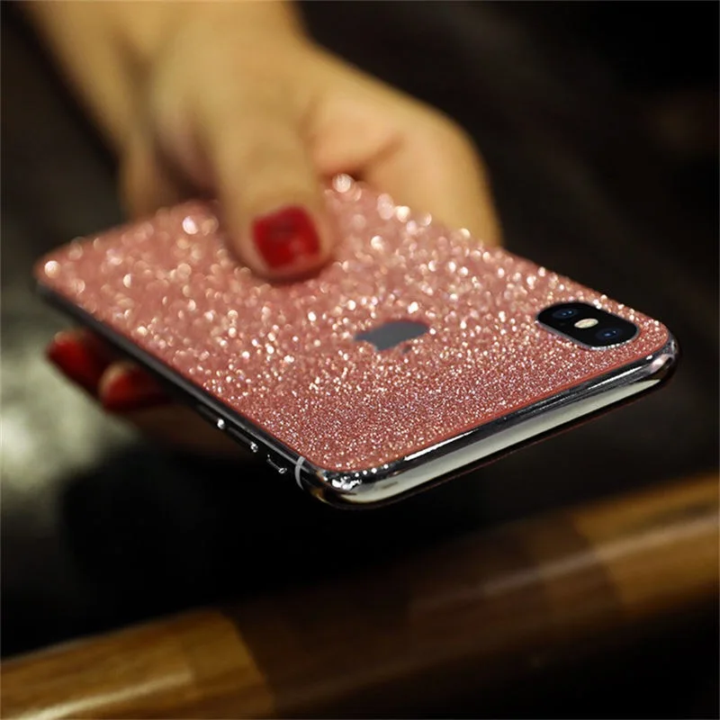 Роскошная блестящая цветная Передняя Задняя пленка для iPhone XS XR 11 Pro max 8 7 6 plus блестящая Защитная пленка для защиты от царапин для apple