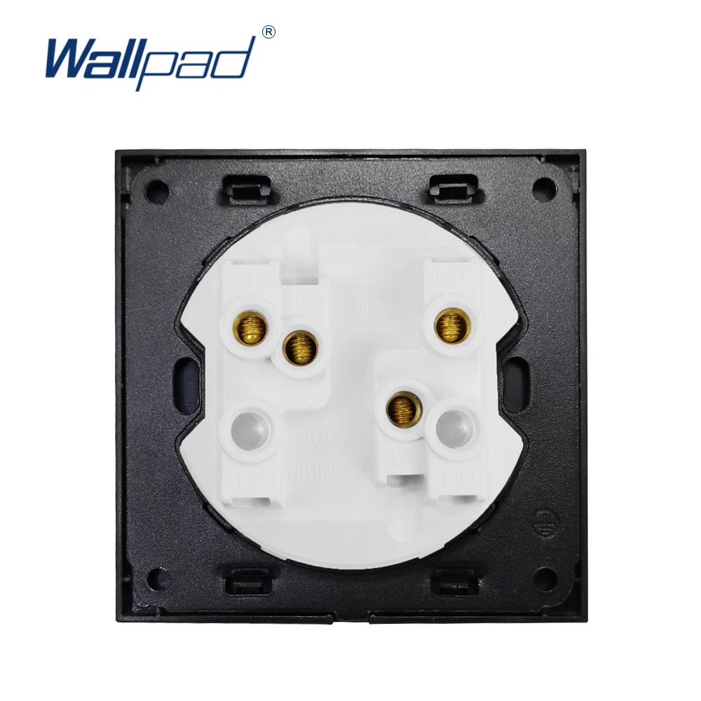 Wallpad L6 LED 2 Gang моментальная Перезагрузка Электрический настенный выключатель для
