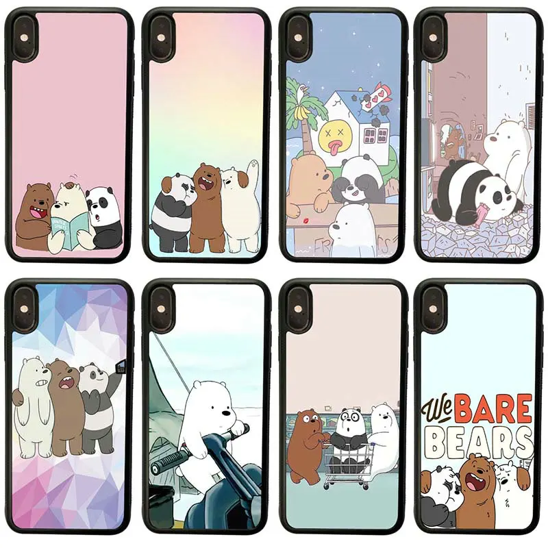 Мультяшная сеть We Naked Bear для iphone 4 4S 5 5S SE 6 6S 8 7 Plus X XR XS Max чехол сотового телефона