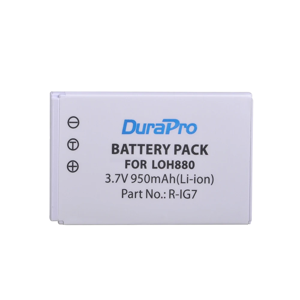 DuraPro 1pc 950mAh R-IG7 Camera Battery for Logitech Harmony LOH880 One 850 880 900 720 885 890 Pro H880 Universal Camera