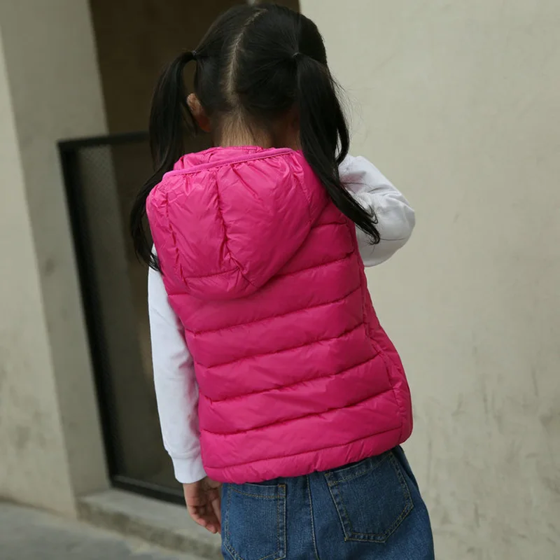 Жилет для девочек Детский жилет куртки зимние пальто детская одежда на 90% утином