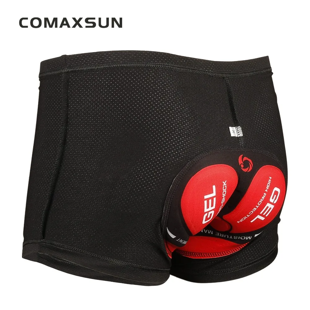 COMAXSUN велосипедные шорты Pro 5D с гелевой подкладкой, противоударные черные трусы, велосипедное нижнее белье, велосипедные шорты, велосипедное нижнее белье