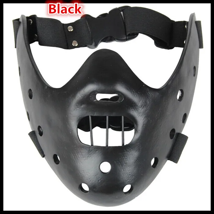 

Free shipping Party Cosplay Silence of the Lambs Hannibal Lecter Resin Mask Craft Halloween Christmas Cool Gift Party Decoration