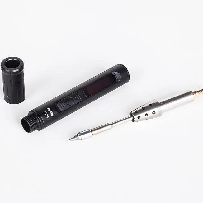 Мини TS80 портативный Электрический паяльник Регулируемая температура цифровая