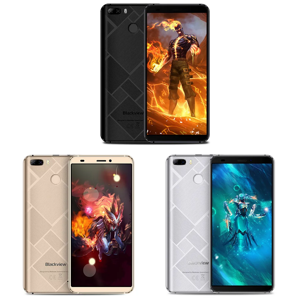 Оригинальный мобильный телефон Blackview S6 5 7 дюймов 18:9 ips экран 2 Гб + 16 Сенсорный ID