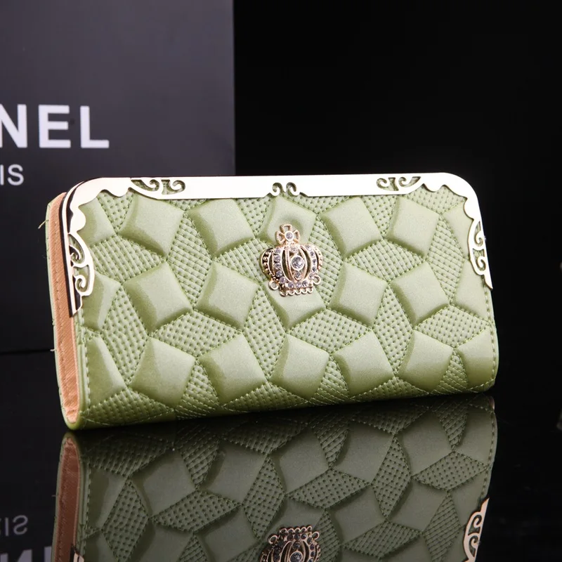 Роскошные Для женщин корона кошелек модные кожаные женский бренд клатч портмоне