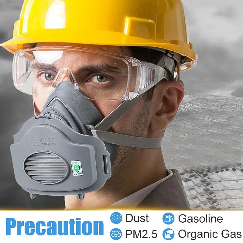 PM2.5 газовый защитный фильтр для лица, химический респиратор, маска против пыли и смога, 3600 N95, распылитель, безопасные товары для здоровья на рабочем месте