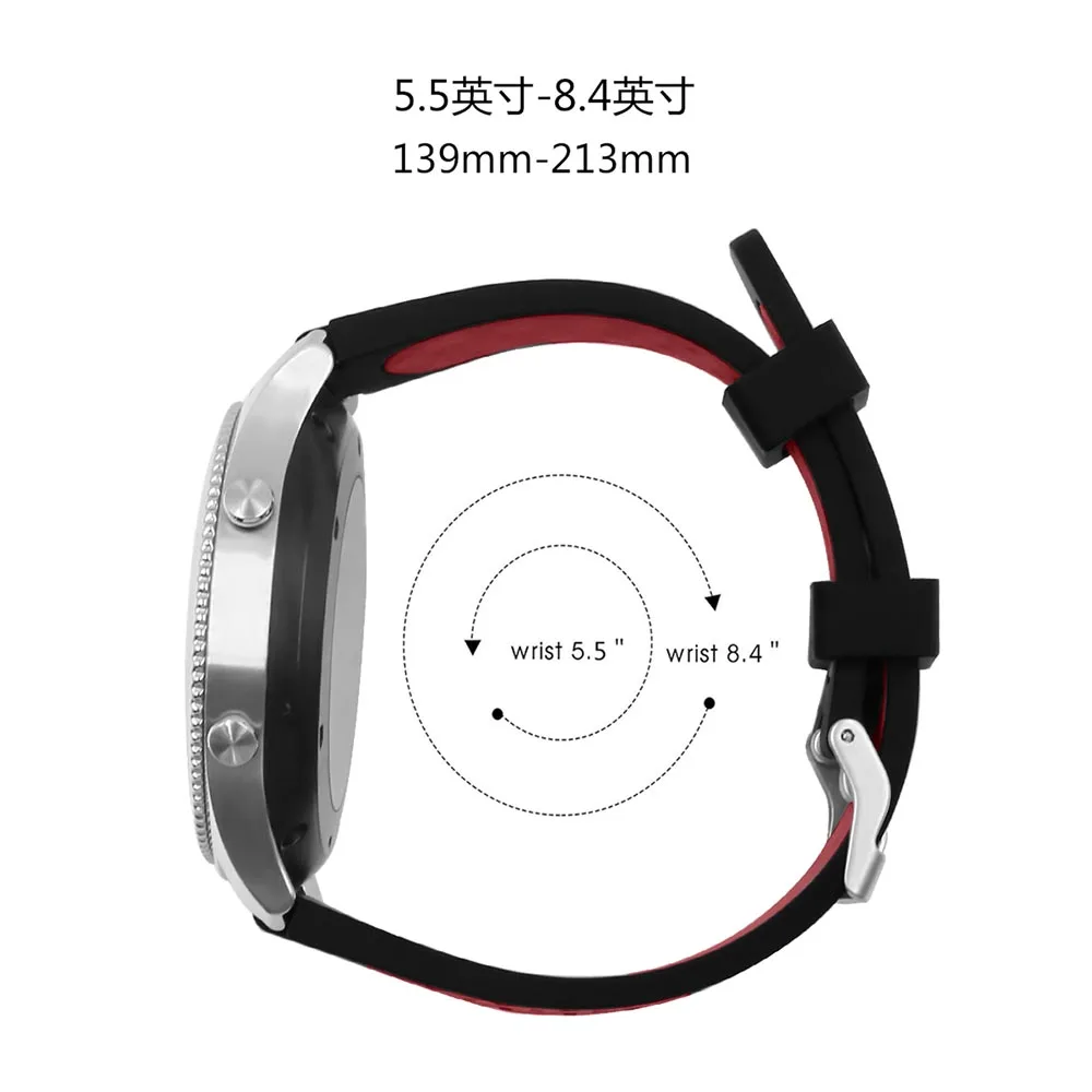 Tschick Silicone Replacement Strap Compatible for Samsung Galaxy Watch 46mm/ TicWatch Pro/Gear S3 Frontier/Classic SmartWatch |