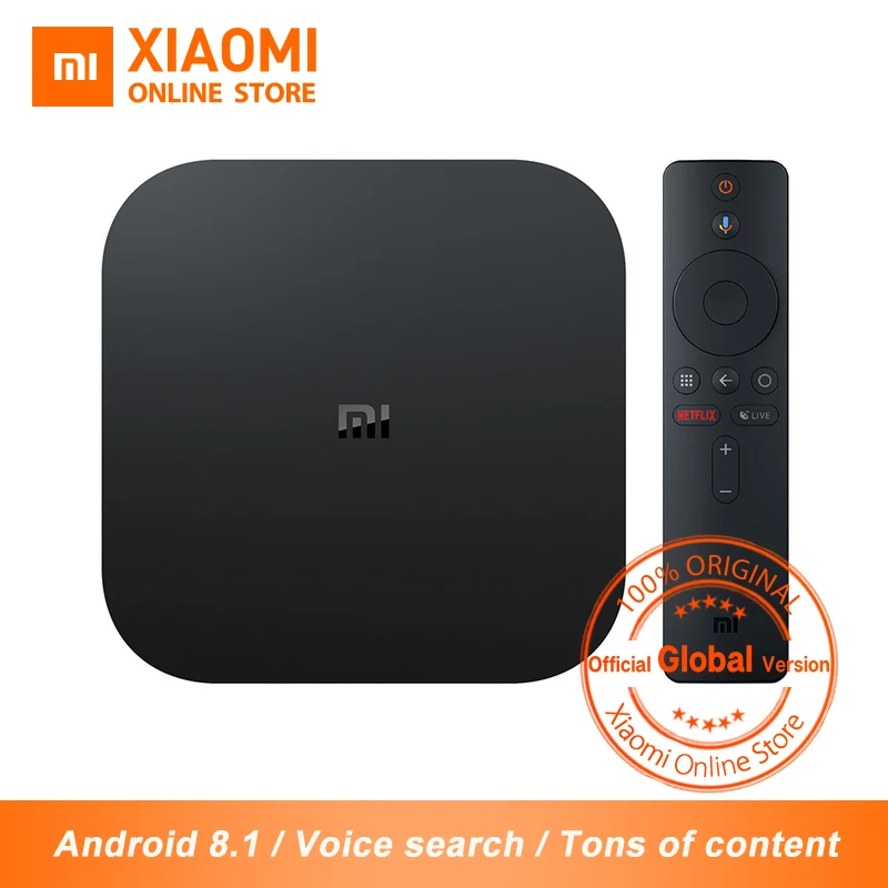 Глобальная версия Xiaomi mi коробка S 4K ТВ-приставка Android ТВ коробка п mi нг медиаплеер Google Assistant подписка Smart set top tv Box