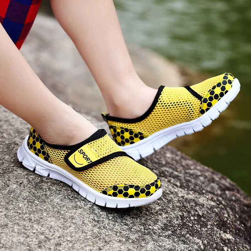 2018 New children breathable net shoes comfortable soft student sport for Kids running boys girls sneaker green pink | Детская одежда и