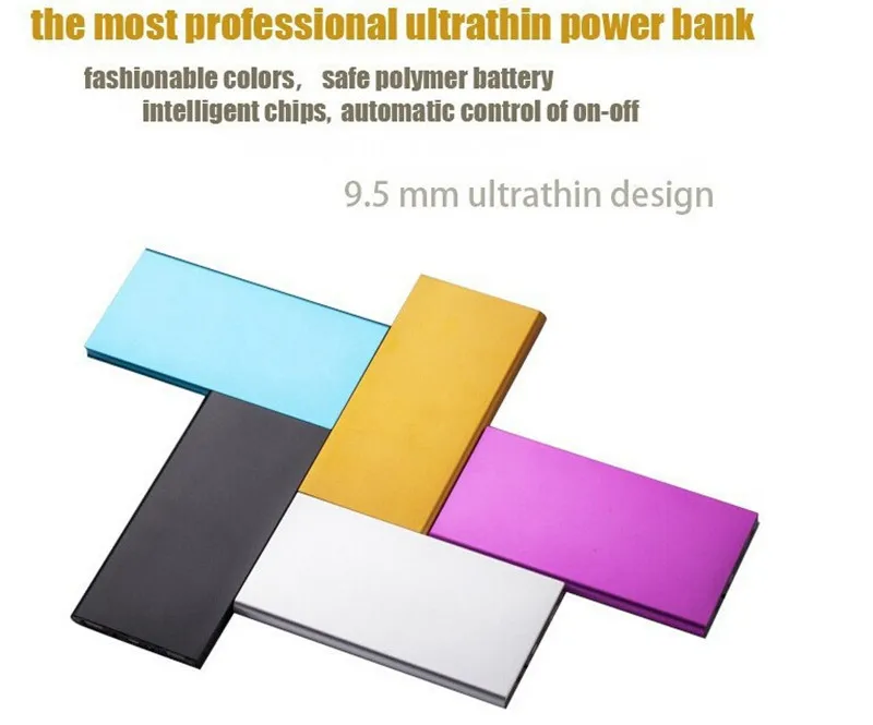 10000 МАч Power Bank Для Мобильных Универсальный Портативный Зарядки Ультра Тонкий Samsung
