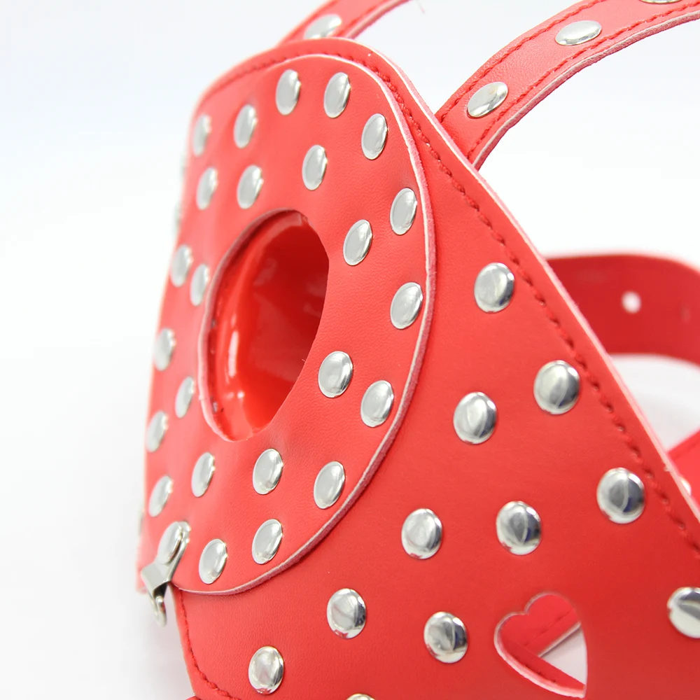 Новинка 2017 Кожаная маска для орального секса Фетиш взрослых Женский раб бондаж|sex