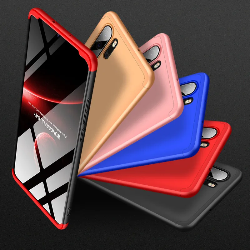 For Huawei P30 Pro phone case PC hard Matte 360 3 in 1 Slim Shockproof Back cover Lite Protector silicone Case |