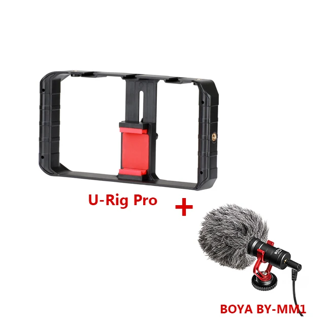 add BOYA Microphone Чехол для смартфона Ulanzi для видеосъемки с 3 горячими креплениями для микрофона, светильник для BOYA Micro Ulanzi для facelook live - Цвет: add BOYA Microphone