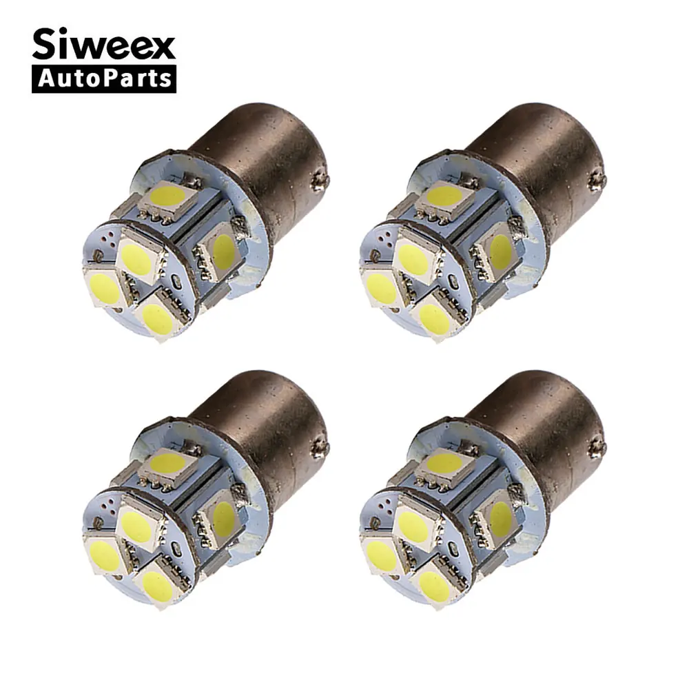 4 шт. BA15S 1156 P21W BAY15D 1157 P21/5 Вт авто светодиодный лампы 8 SMD 5050 Резервное копирование
