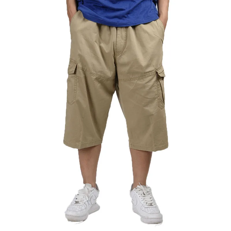 Plus Size 3XL 4XL 5XL 6XL Men's Loose Style Summer Dress Solid Color Shorts Fashion Big for Man 46 | Мужская одежда