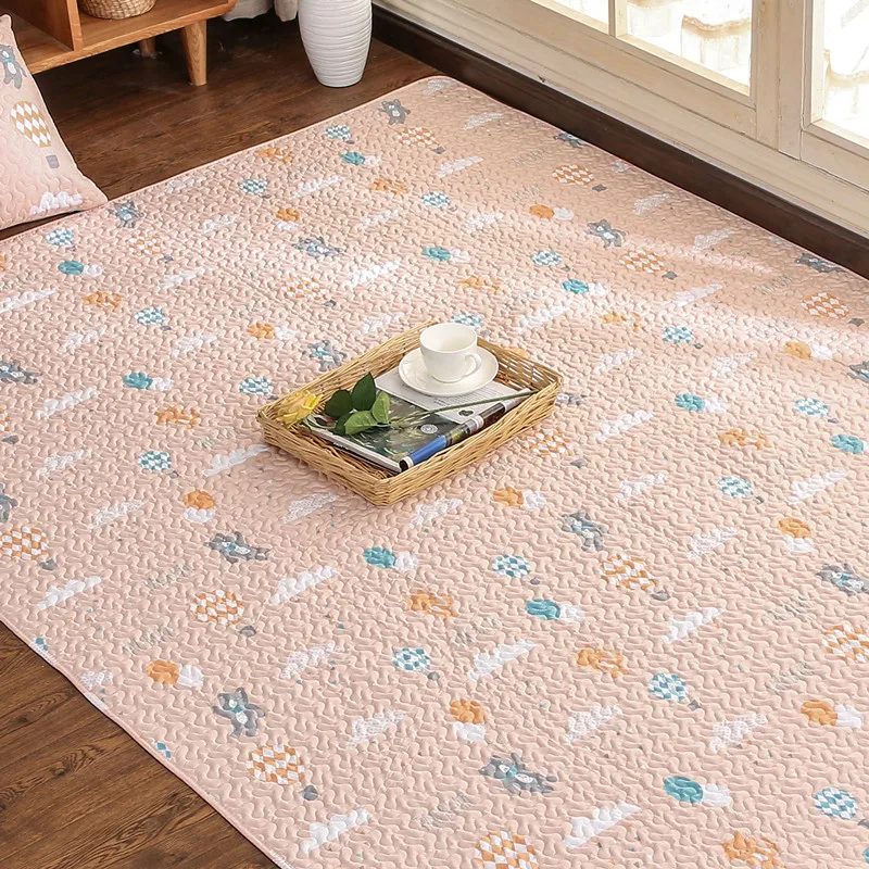2018 Новый 3D коврик Противоскользящие коврики 100% хлопок однотонный ковер для