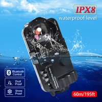 seafrogs 60m195ft bluetooth waterproof housing diving phone case cover bag for iphone 678 plusxs max with fisheye