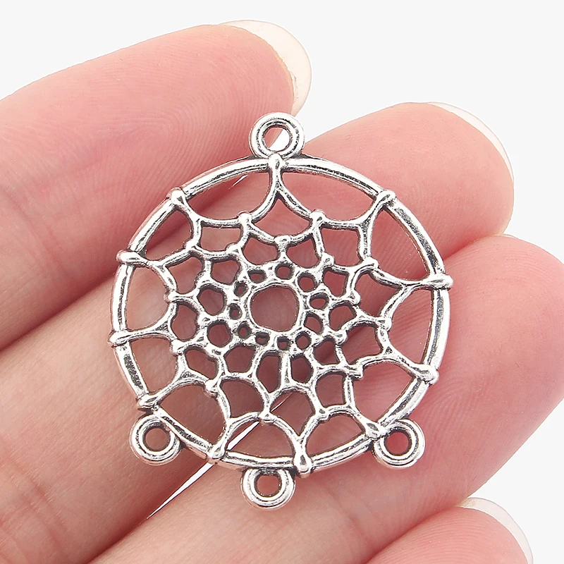 10 шт. сетчатые подвески в стиле бохо|charm pendant|antique silvercharms connectors pendant |