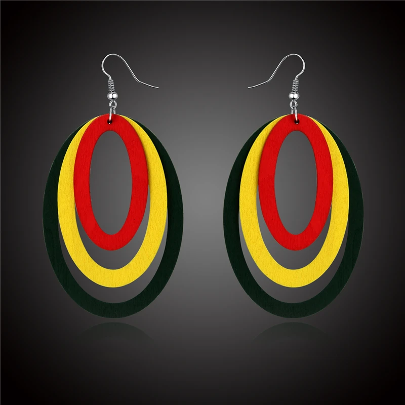 1 пара европейских ювелирных украшений индийские женские большие ажурные