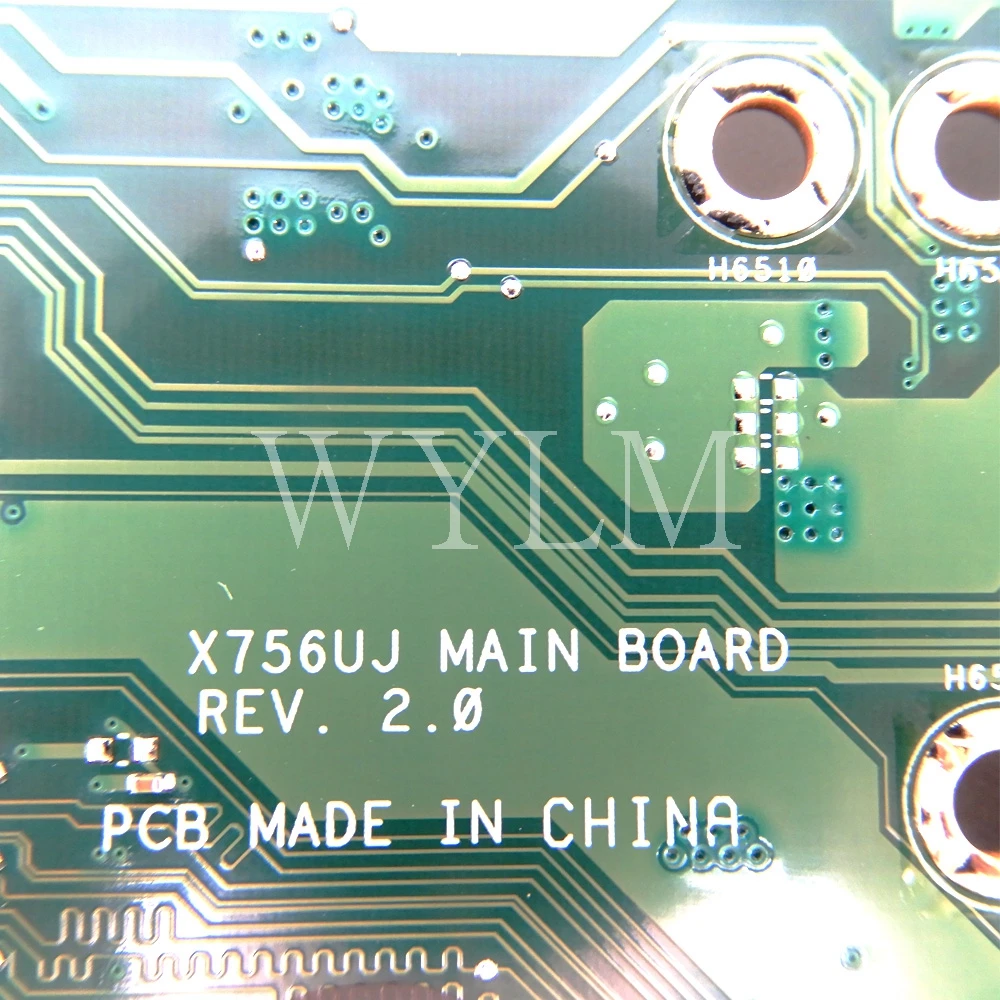 X756UA материнская плата I3-6100CPU материнская плата REV2.0 для ASUS X756U X756UJ X756UX X756UB X756UWK материнская плата для ноутбука