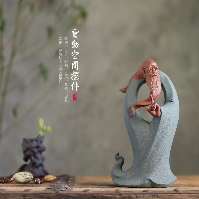Керамическая фигурка laozi предметы интерьера Будда Дхарма дзен мягкая декорация