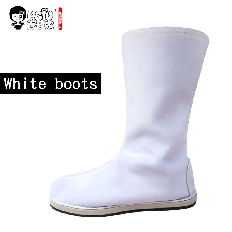 White boots HSIU Wei Wuxian Lan Wangji/ботинки для костюмированной вечеринки; обувь для костюмированной вечеринки «гроссмейстер демонического развития»; сапоги для костюмированной вечеринки в древнем стиле - Цвет: White boots