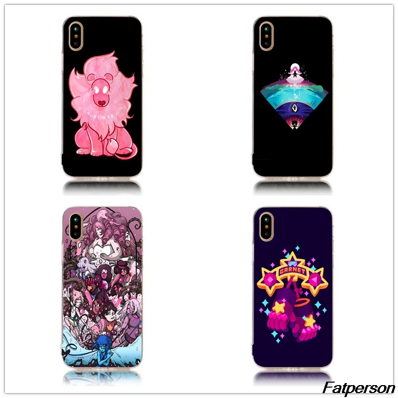 Жесткий прозрачный чехол для телефона Steven Universe Apple iPhone X 8 8plus 7 7plus 6 6s plus 5 5s 5c se 4 4s