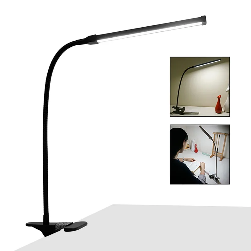 1PC Desk Lamps Table Lamp Light With Clip Student Bed Reading Book Flexible Adjustable USB LED Clipper 2018 New | Освещение