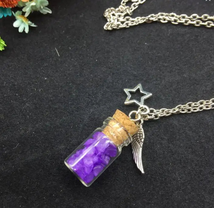 1 компл./Лот ручной работы подвески luky ожерелье Океан морской песок стекло