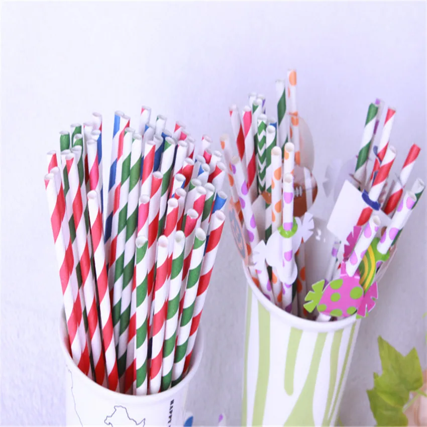 Полосатые Бумажные соломинки для напитков 1000 шт.|drinking straw craft|straw chopperstraw pork pie hat |