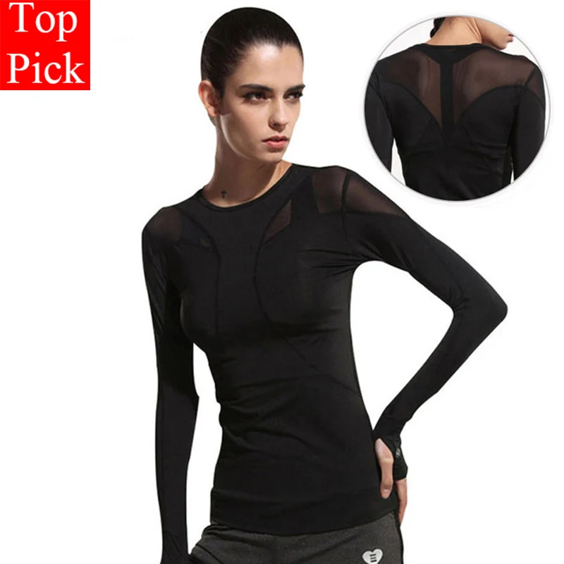 

TOPPICK Women Yoga Top Women Yoga Shirts Long Sleeve Gym Shirts Fitness Clothing Shirt Female Sports Tops Women Sport Shirt