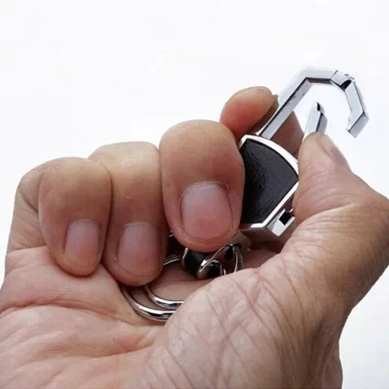 Брелок KUNBABY серебряное кожаное автомобильное кольцо для ключей брелок с