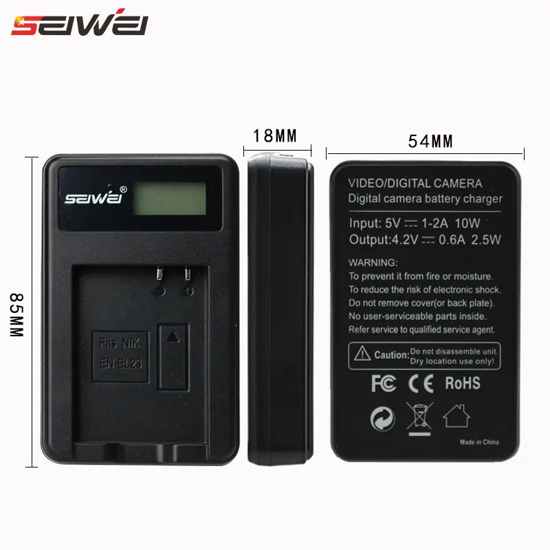 SEIWEI EN EL23 ENEL23 ЖК дисплей USB Зарядное устройство для NIKON Coolpix B700 P900 P610 P600 S810c цифровых