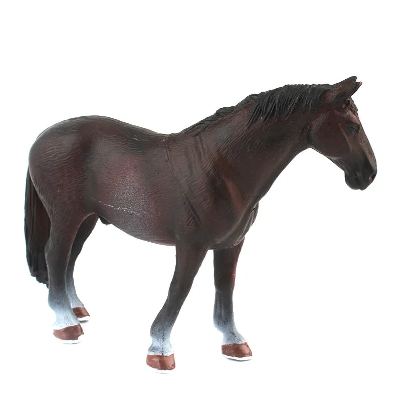 Мини полый Тип пластиковая ферма животное игрушка фигурка имитация лошадь