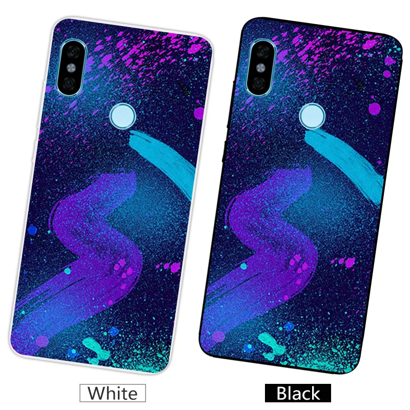 Прозрачный ТПУ для Redmi Note 5 Pro 99 дюйма темный чехол телефона матовый RedmiNote мягкие