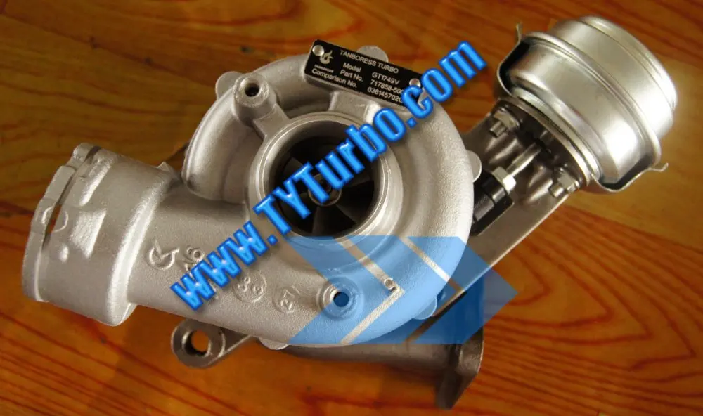 Au di A4 1,9 TDI(B6)/V olkswgen Passat 1,9 turbo GT1749V 717858-5009 S/717858-0001/038145702G для AVF/AWX/BLB/BPW двигателя 130HP