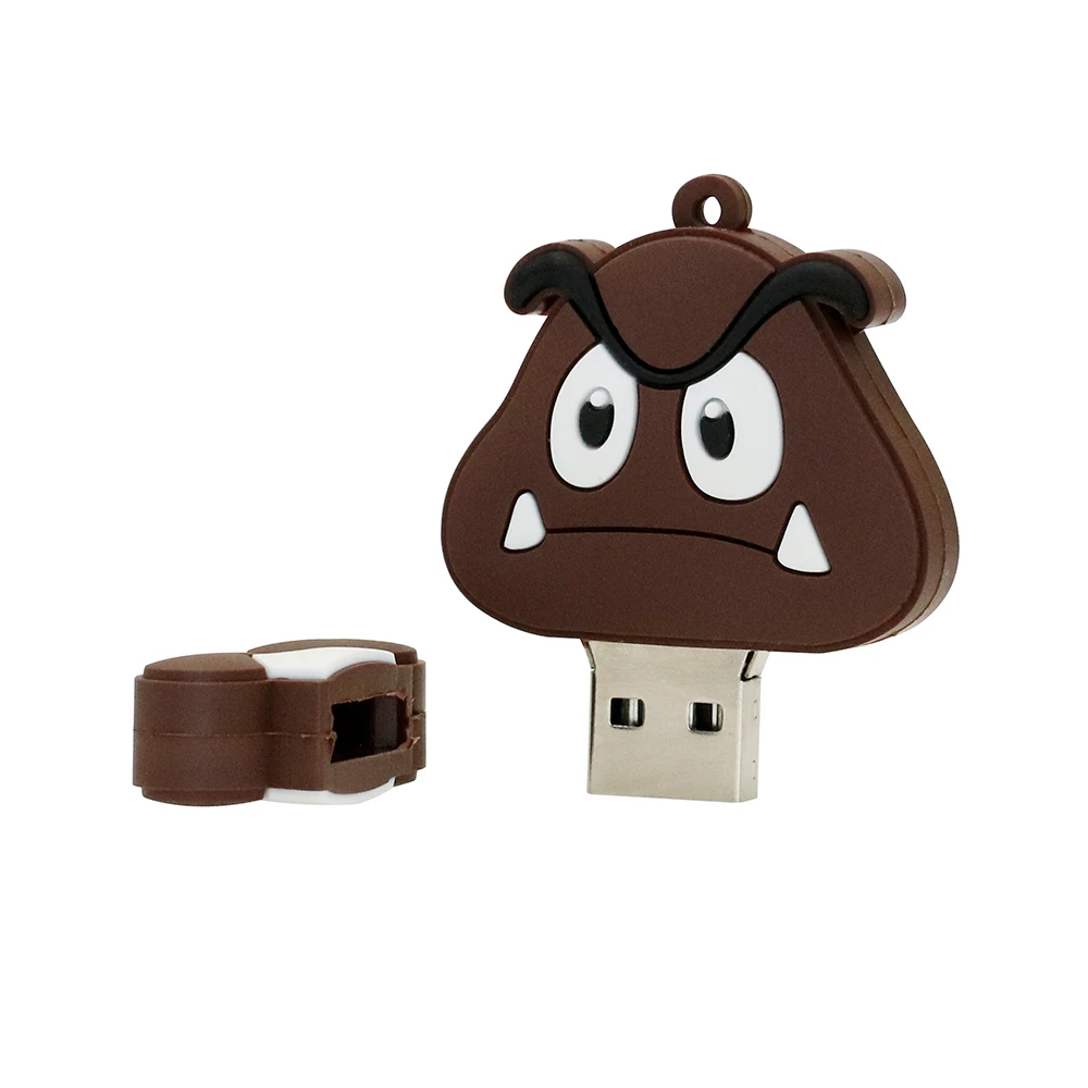 Cle Usb флеш-накопитель 32 ГБ Супер Марио мультфильм Bowser Флешка 128 Гб 64 Гб Забавный Usb флеш-накопитель 16 Гб карта памяти диск 8 ГБ 4 ГБ ручка-накопитель