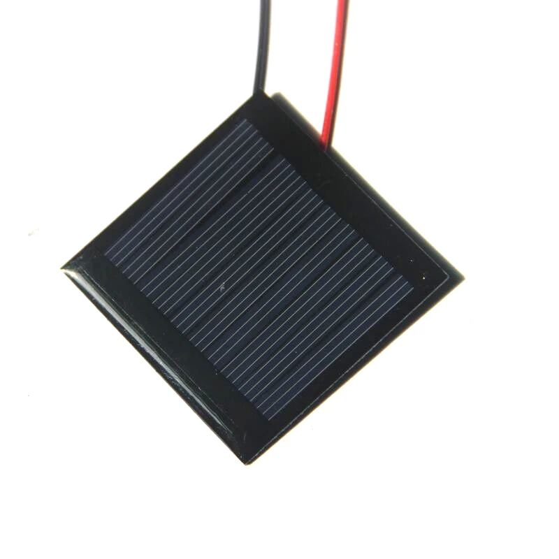 Поликристаллическая солнечная панель BUHESHUI Epoxy 0 25 Вт 5 В модуль с проводом/кабелем