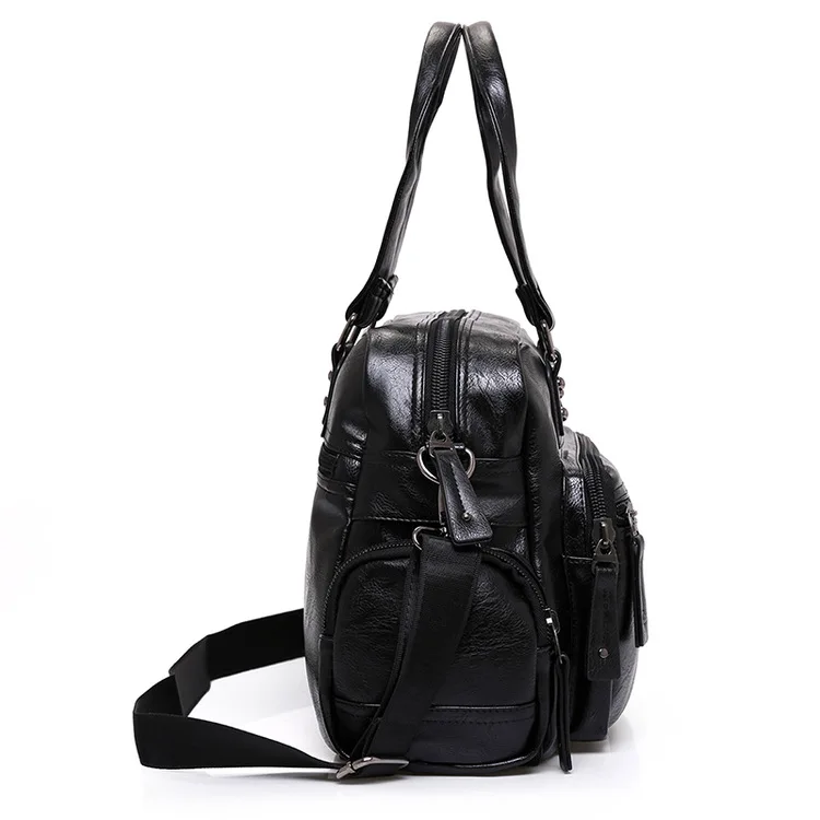 Роскошные дорожные сумки из натуральной бычьей кожи мужские вместительные