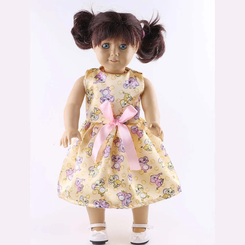 LUCKDOLL модное летнее новое платье для 1" американских кукол и 43 см куклы аксессуары для игрушечной куклы