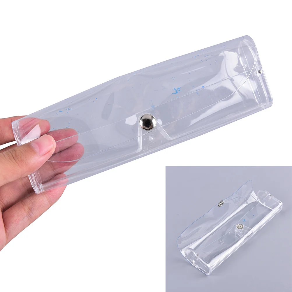 

1PC Plastic Transparent Clear Crystal Eyeglass Glasses Spectacle Case Box Holder