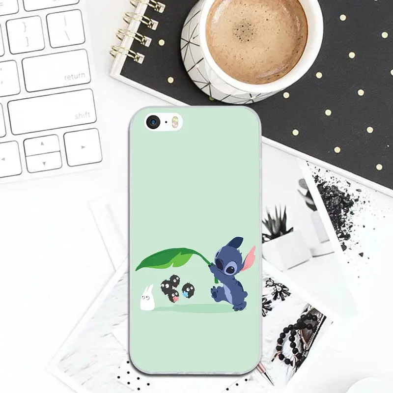 Mobile Phone Accessories Case for iPhone 8 7 6 6S Plus X XR XS Max 5 5S SE 5C 4S 4 Bags Hot Lilo and Stitch Ohana Sweety |